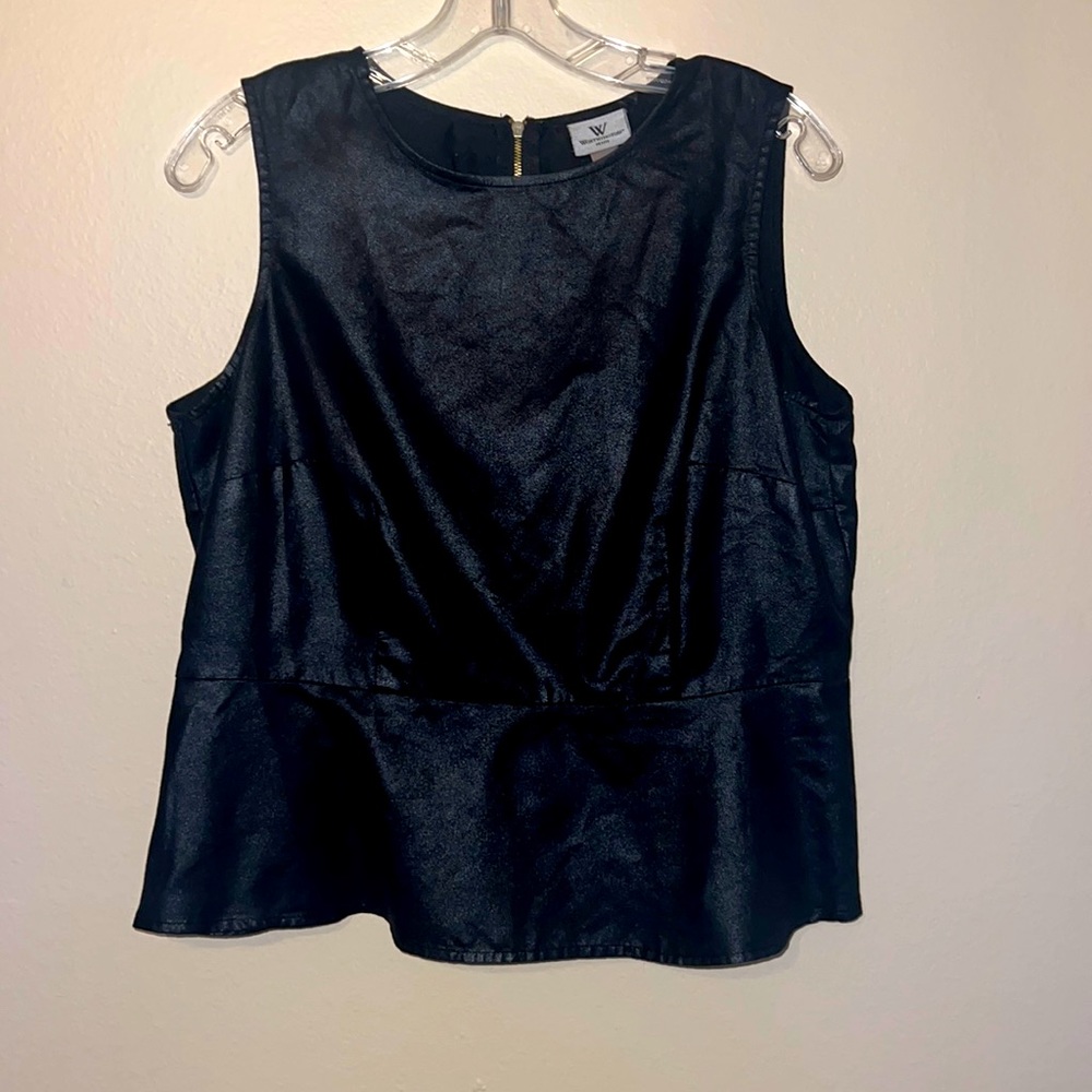 Worthington petite large peplum blouse
